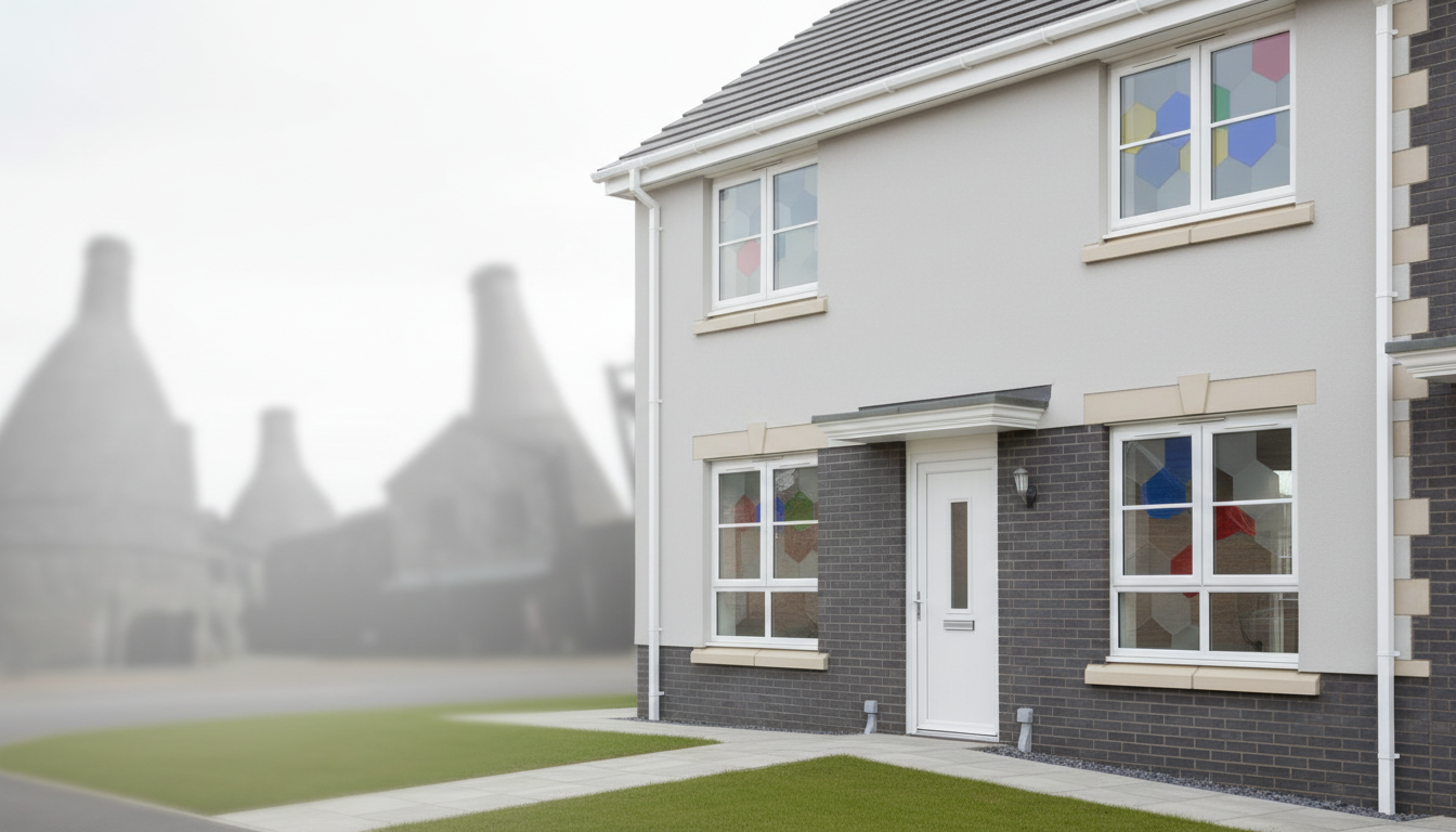 Modern home with new windows and door in Stoke-on-Trent